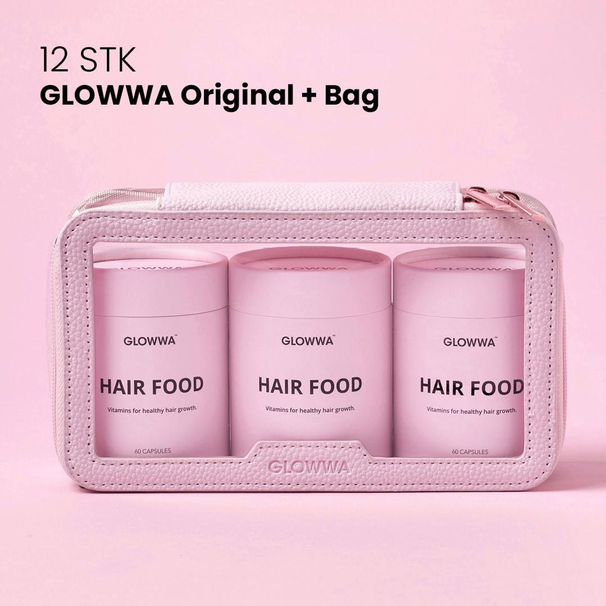 Glowwa Original + Cosmetic Bag 12 pk